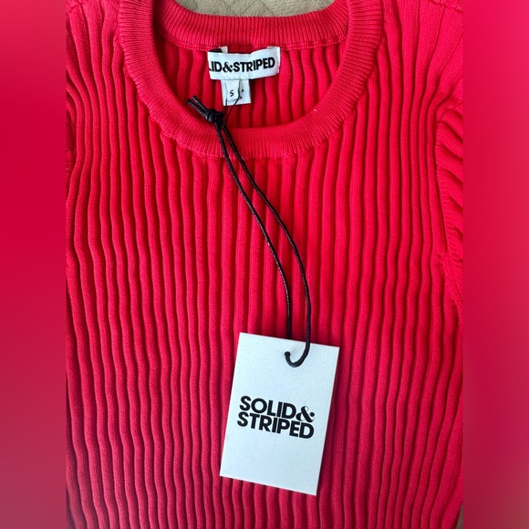 NWT Solid & Striped - The Landman Sweater (Fiery Red) - Picture 9 of 12